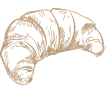 illustration of a croissant/brioche
