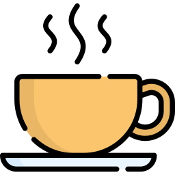 illustration of a steaming coffee cup